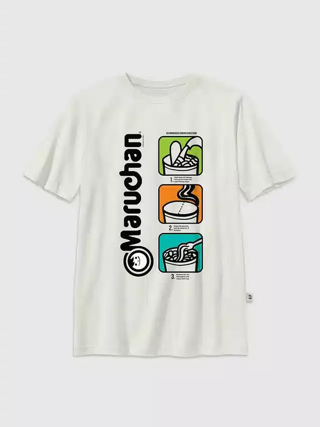 Maruchan-T-shirt met popart-afbeelding voor kinderen