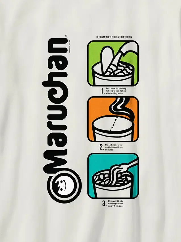 Maruchan-T-shirt met popart-afbeelding voor kinderen