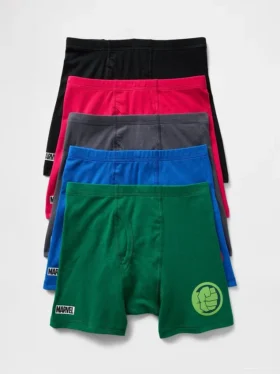 Marvel-boxershorts van biologisch stretchkatoen voor kinderen (5-pack)