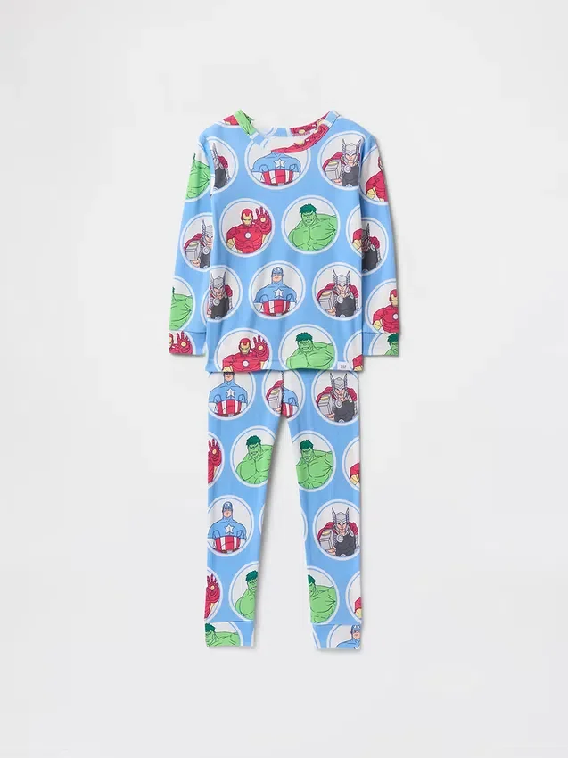 Marvel-pyjamaset van biologisch geborsteld katoen voor Baby & Peuter