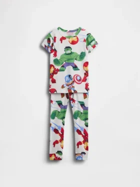 Marvel-pyjamaset van biologisch geborsteld katoen voor Baby & Peuter