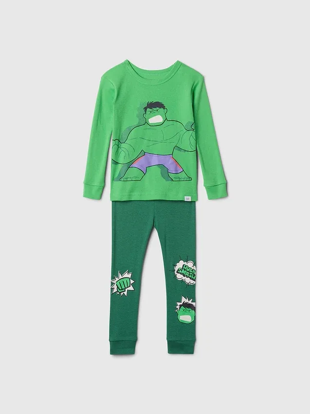 Marvel-pyjamaset van biologisch geborsteld katoen voor Baby & Peuter