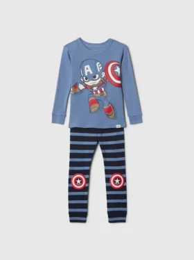 Marvel-pyjamaset van biologisch geborsteld katoen voor Baby & Peuter