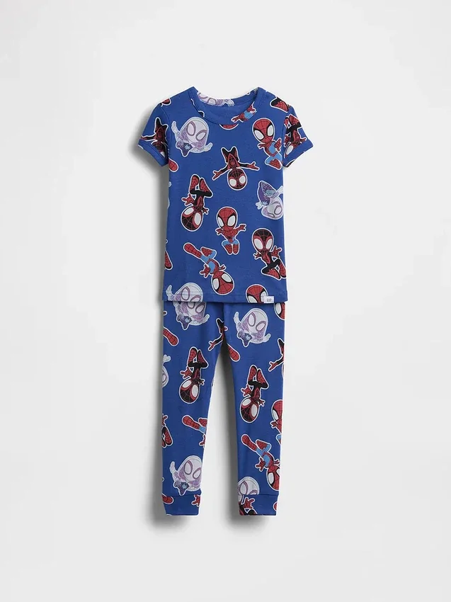 Marvel-pyjamaset van biologisch geborsteld katoen voor Baby & Peuter