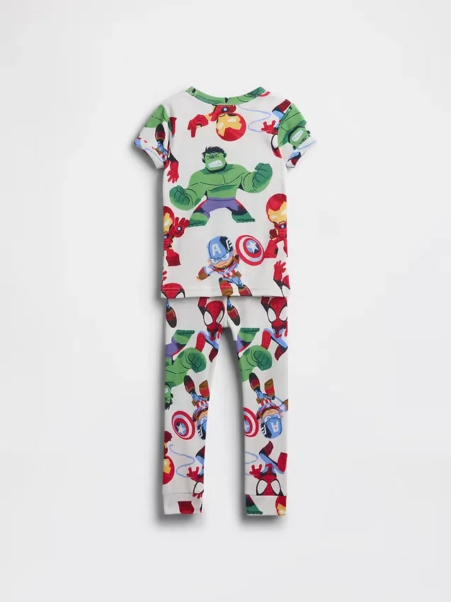 Marvel-pyjamaset van biologisch geborsteld katoen voor Baby & Peuter