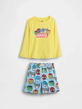 Marvel-zwemset met rashguard voor Baby & Peuter
