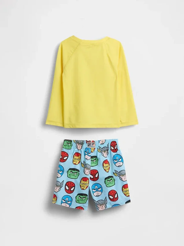 Marvel-zwemset met rashguard voor Baby & Peuter