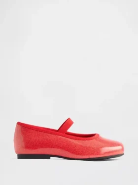 Mary Jane-ballerina’s met glans voor peuters