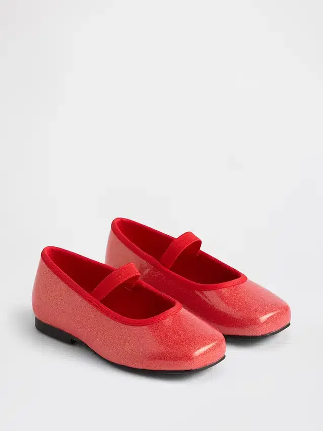 Mary Jane-ballerina’s met glans voor peuters