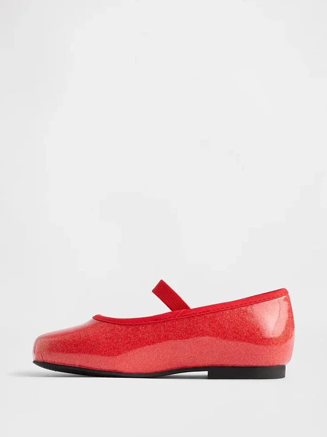 Mary Jane-ballerina’s met glans voor peuters