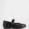 Mary Jane-ballerina's met studs voor peuters