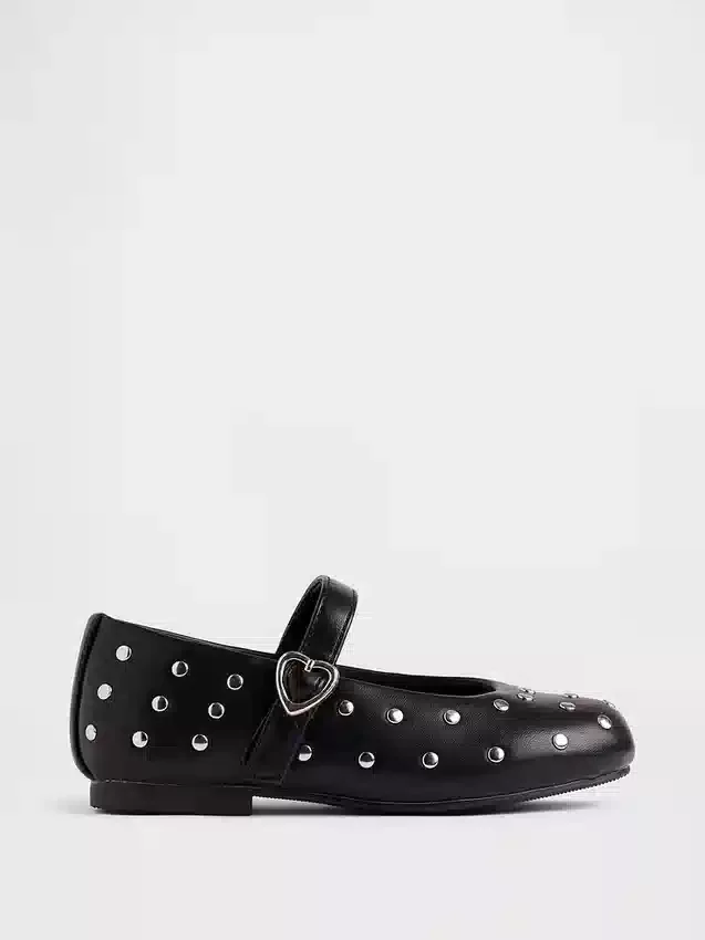 Mary Jane-ballerina's met studs voor peuters