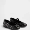 Mary Jane-ballerina's met studs voor peuters