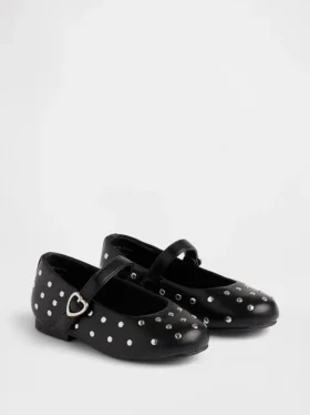 Mary Jane-ballerina’s met studs voor peuters