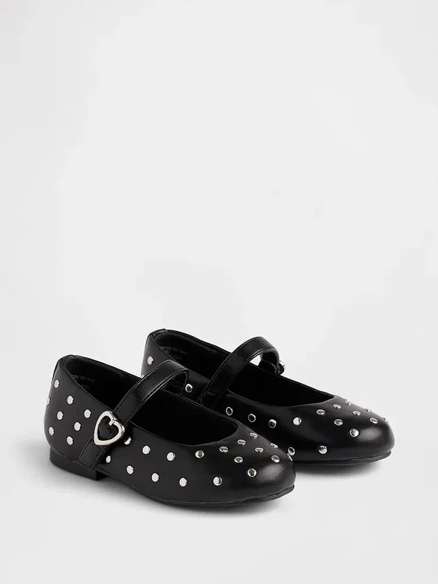 Mary Jane-ballerina's met studs voor peuters