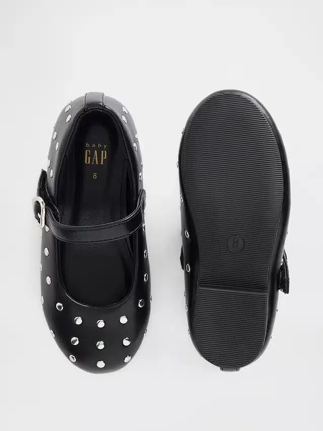 Mary Jane-ballerina's met studs voor peuters