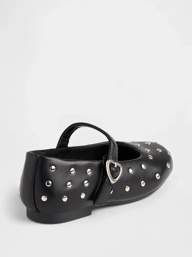 Mary Jane-ballerina's met studs voor peuters