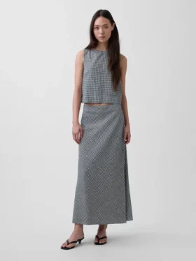 Maxi-sliprok van linnenmix