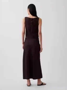 Maxi-sliprok van linnenmix