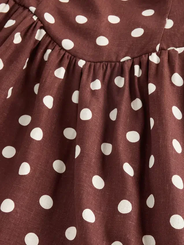 Maxijurk met naad en lage taille