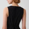 Maxijurk met oogjes en lage taille