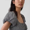 Maxijurk met verlaagde taille van linnenmix