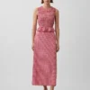 Maxirok met gingham-print