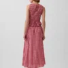 Maxirok met gingham-print