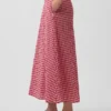 Maxirok met gingham-print