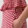 Maxirok met gingham-print
