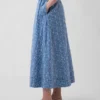 Maxirok met hoge taille en oogjes
