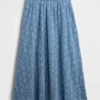 Maxirok met hoge taille en oogjes