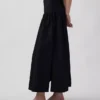 Maxirok van popeline met lage taille