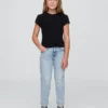 Meisjesjeans met middelhoge taille
