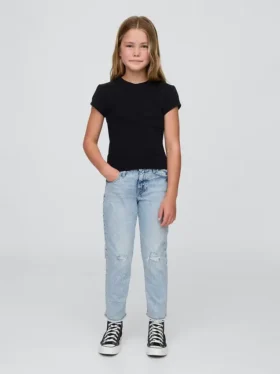 Meisjesjeans met middelhoge taille