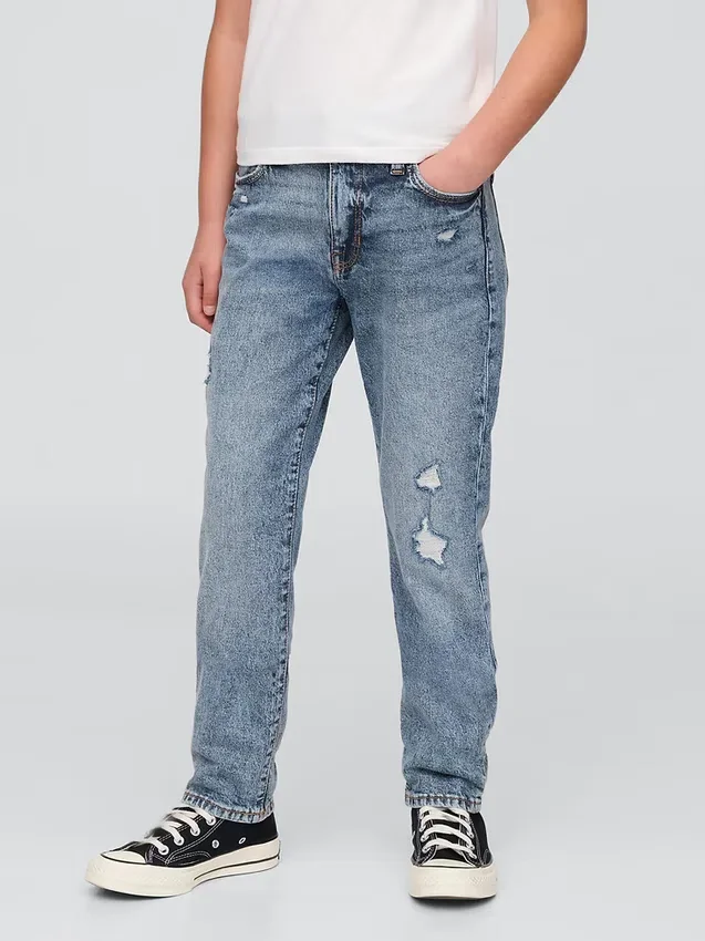 Meisjesjeans met middelhoge taille