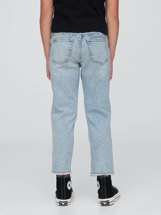 Meisjesjeans met middelhoge taille