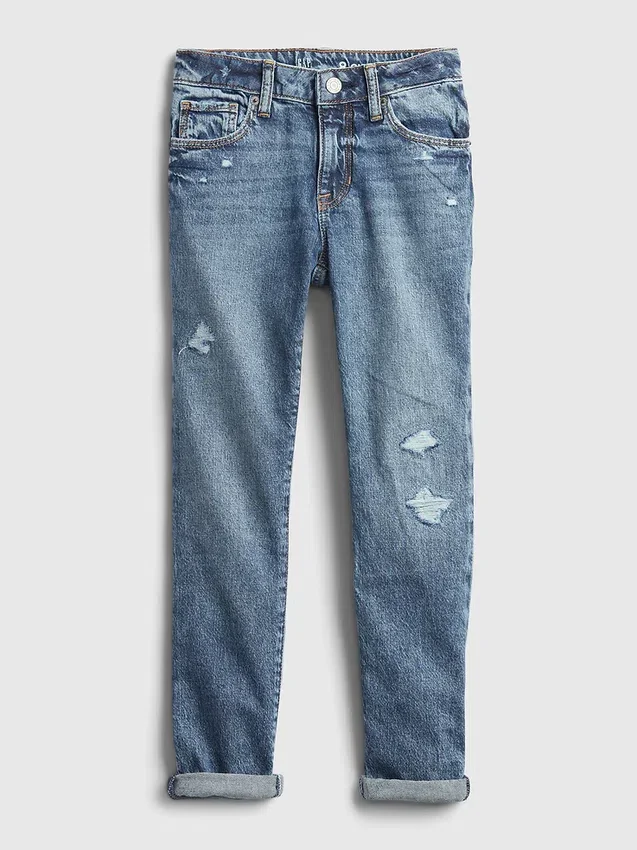 Meisjesjeans met middelhoge taille