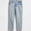 Meisjesjeans met middelhoge taille