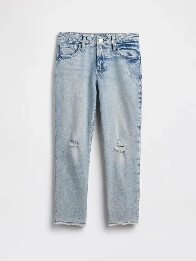 Meisjesjeans met middelhoge taille