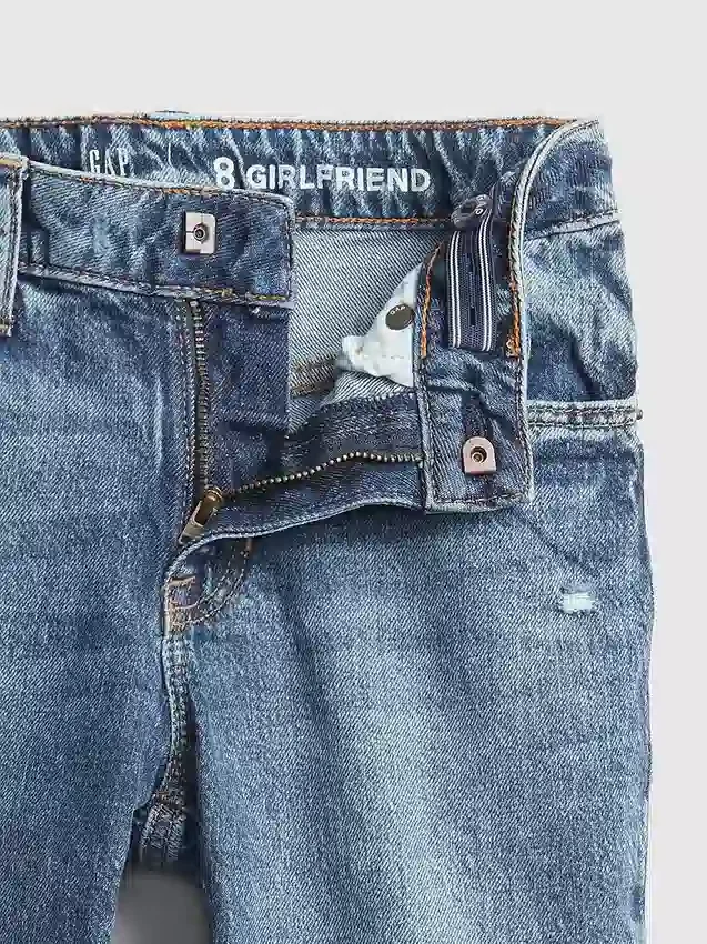 Meisjesjeans met middelhoge taille