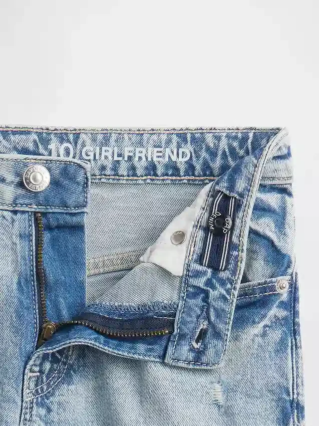 Meisjesjeans met middelhoge taille