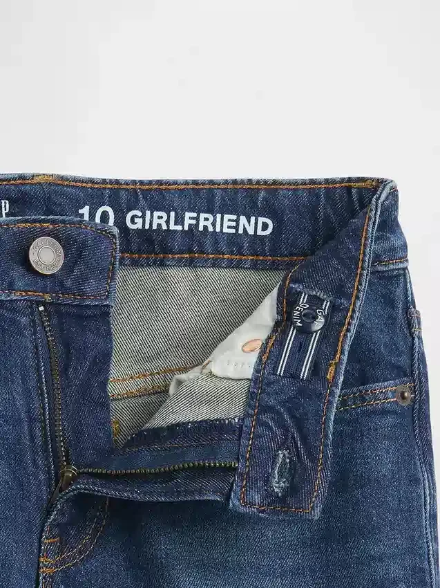 Meisjesjeans met middelhoge taille