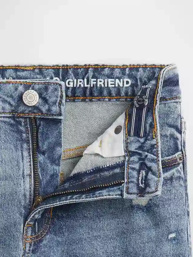 Meisjesjeans met middelhoge taille
