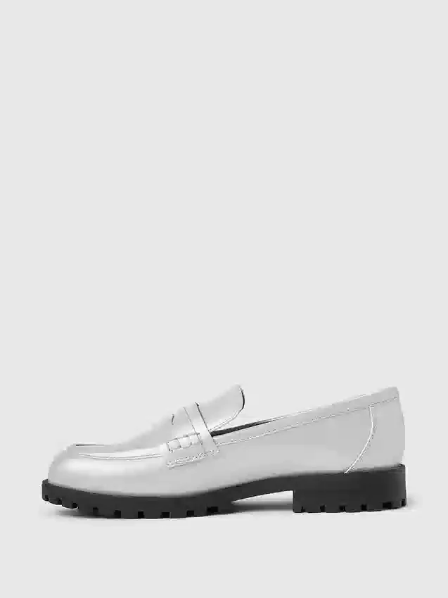 Metallic loafers voor kinderen