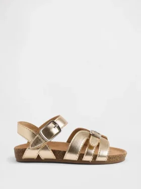Metallic sandalen met bandjes voor peuters