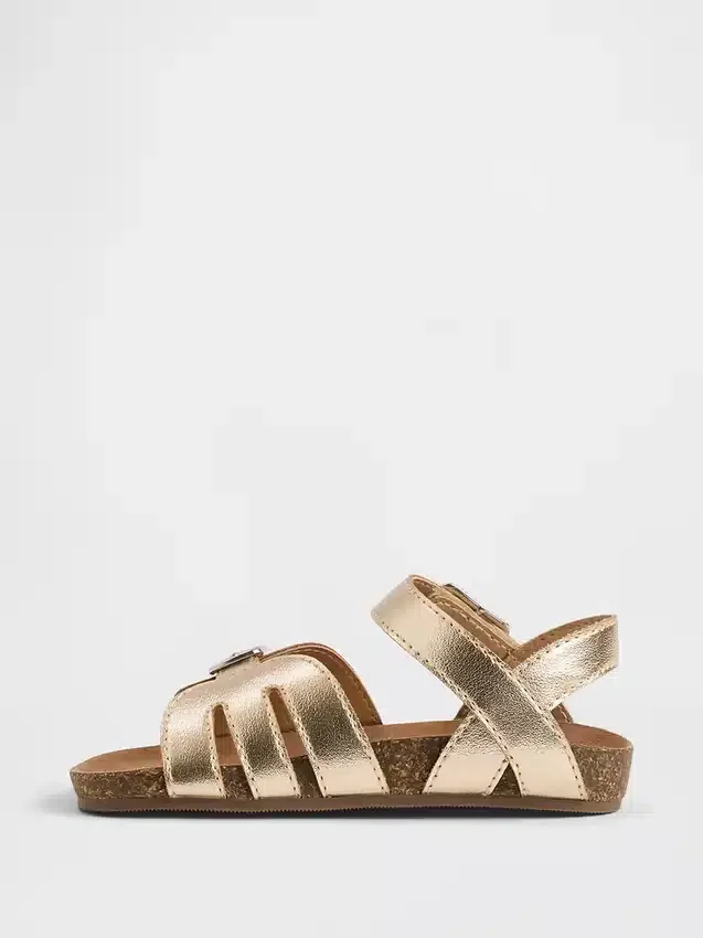 Metallic sandalen met bandjes voor peuters