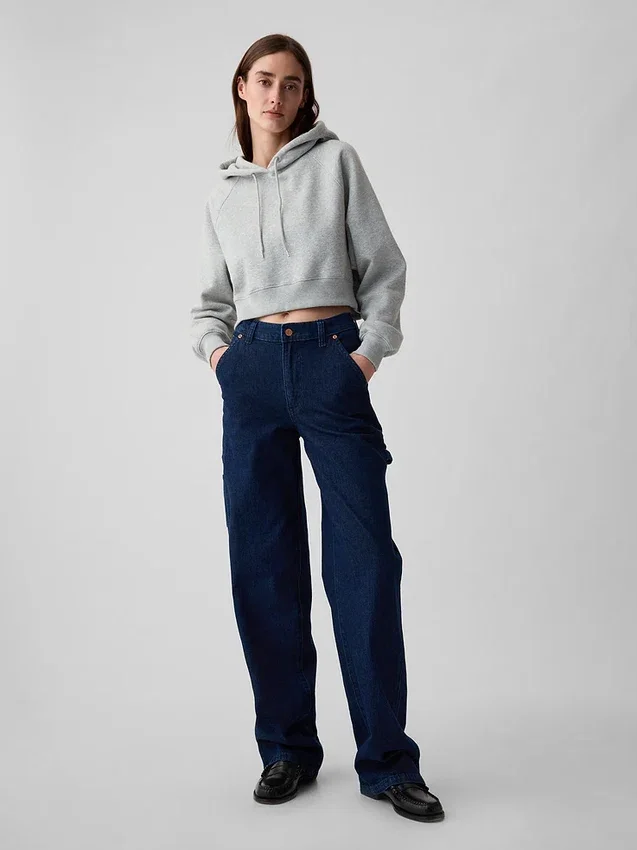 Mid Rise '90s losse carpenter-Jeans