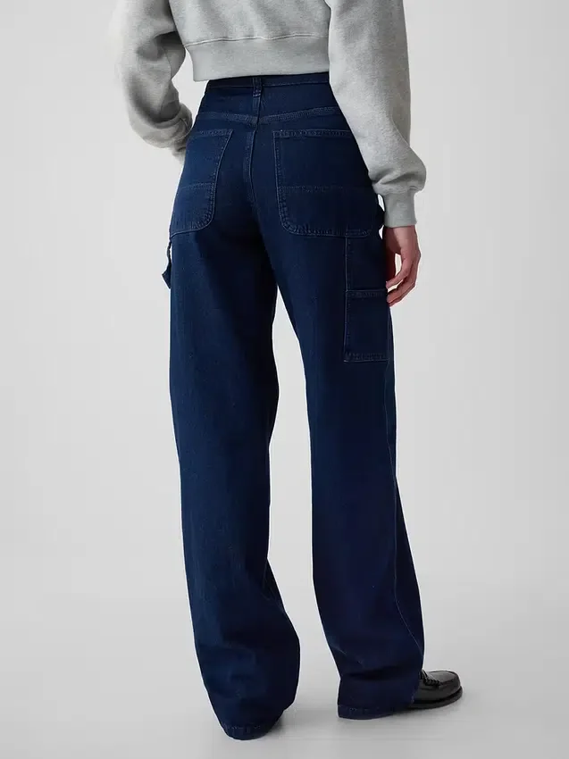Mid Rise '90s losse carpenter-Jeans