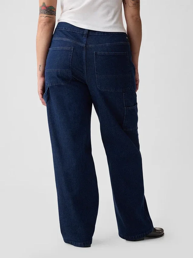 Mid Rise '90s losse carpenter-Jeans